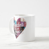 Mended with Love Mug – Heartfelt Patchwork Gift コーヒーマグカップ (正面左)