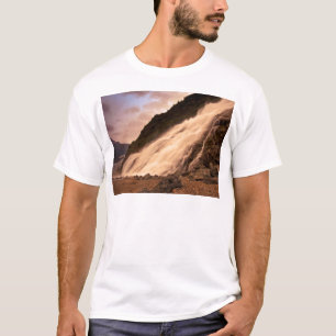Mendenhallの氷河滝 Tシャツ