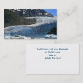 Mendenhallの氷河/ジュノーアラスカ 名刺 (正面/裏面)