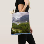 Mendenhallの氷河、ジュノーAKの肩のトート トートバッグ (クローズアップ)