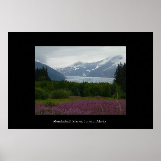 Mendenhall Glacier, Juneau, Alaska Poster ポスター (正面)