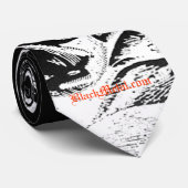 Mendesの黒い首のタイのデザイン#2のヤギ ネクタイ (ロール)