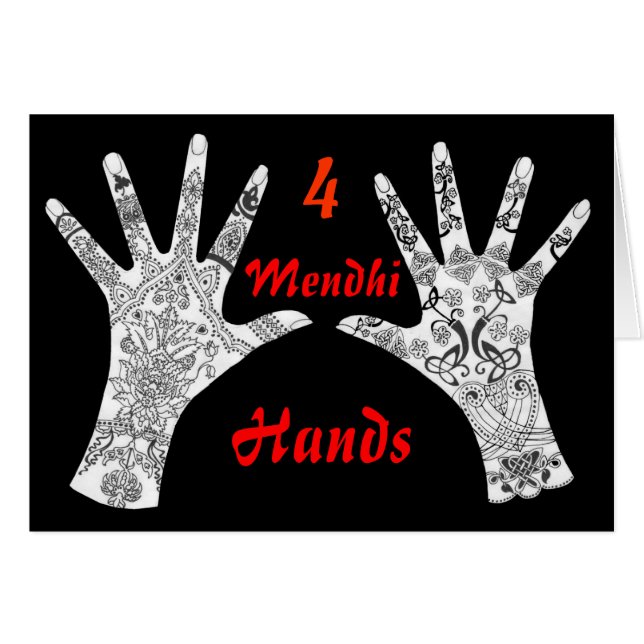 Mendhi 4つの手 (正面横)