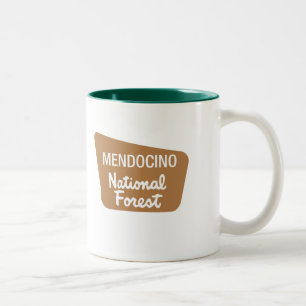 Mendocinoの国有林(印) ツートーンマグカップ