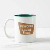 Mendocinoの国有林(印) ツートーンマグカップ (左)