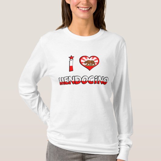 Mendocino、カリフォルニア Tシャツ (正面)