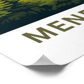 Mendocino Californiaトラベルプリント ポスター (角)