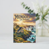 Mendocino California ポストカード (スタンド正面)