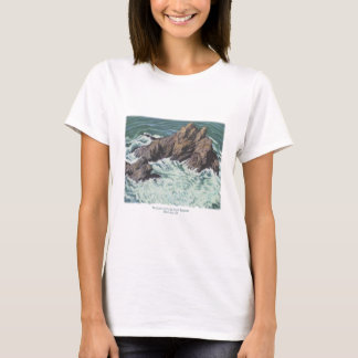 Mendocino California Coast Seascape、プリント、Tシャツ Tシャツ