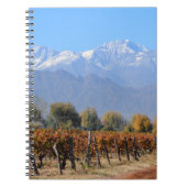 Mendoza、アルゼンチンの秋のブドウ園 ノートブック (正面)