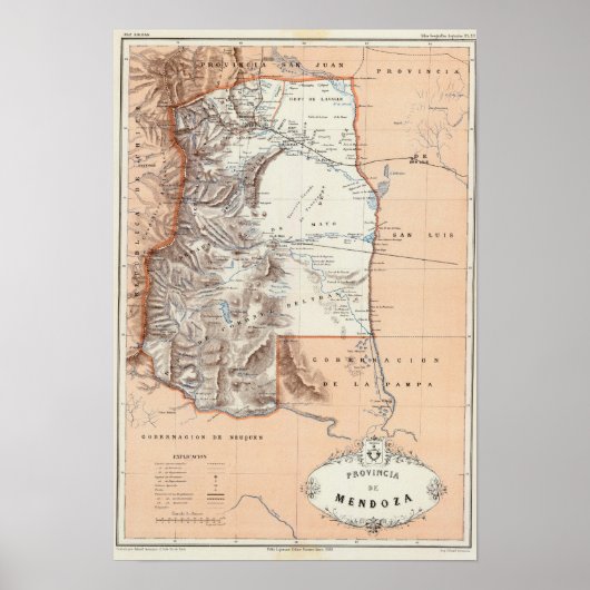 Mendoza, Argentina ポスター (正面)