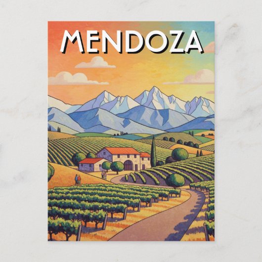 Mendoza Argentina Travel ポストカード (正面)