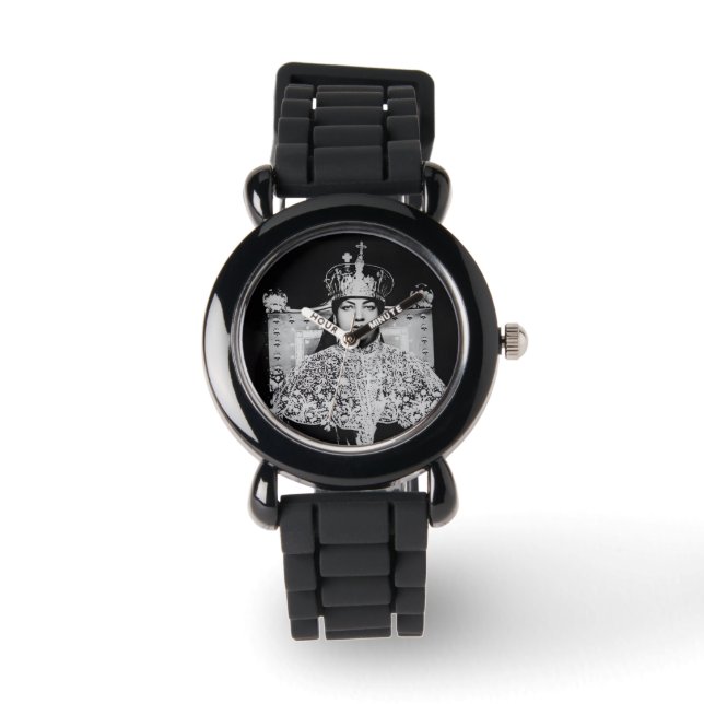 Menen Asfaw Haile Selassie HIM Jah Rastafari  腕時計 (正面)