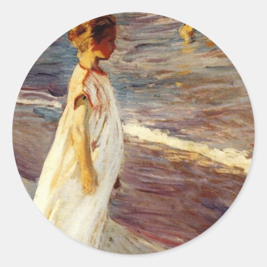 Menina -ホアキンSorolla ラウンドシール (正面)