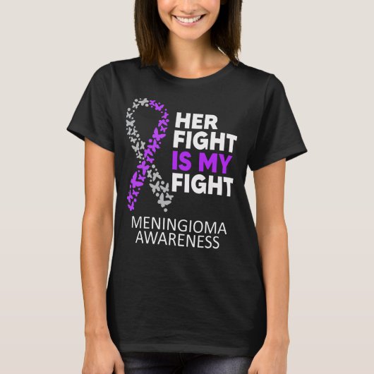 Meningioma Warrior Meningioma Tumor Awareness Tシャツ (正面)