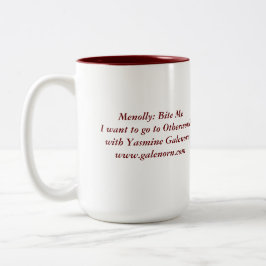 Menolly: 私をかんで下さい ツートーンマグカップ