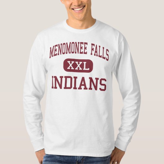 Menomonee Falls -インディアン-高Keshena Tシャツ (正面)