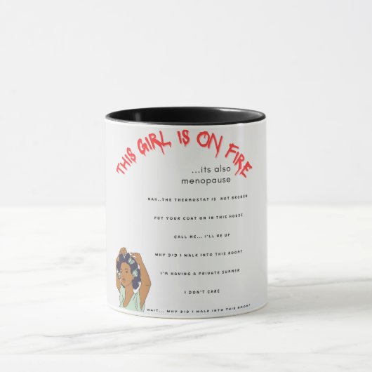 Menopause Mug Shot マグカップ (中央)