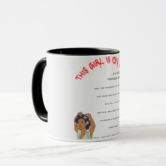 Menopause Mug Shot マグカップ (正面左)