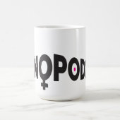 Menopodcastのロゴのマグ- 15のoz コーヒーマグカップ (中央)