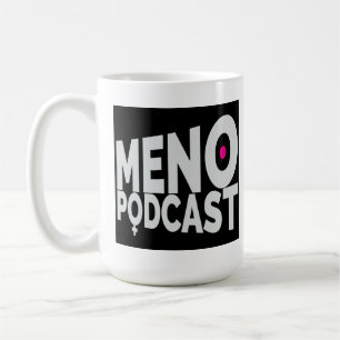 Menopodcastのロゴのマグ- 15のOz コーヒーマグカップ