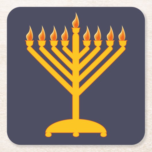 Menoraのコースター スクエアペーパーコースター (正面)