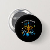 Menorah Be A Light Happy Hanukkah Shirts For Men W 缶バッジ (正面&裏面)