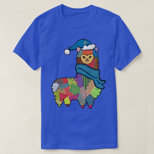 Menorah Hanukkah Llama Cute Alpaca Chanukah Tシャツ (デザイン正面)