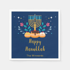 Menorah Hanukkah Party スタンダードカクテルナプキン