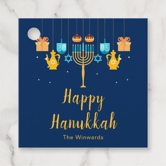 Menorah Hanukkah Party  フェイバータグ (正面)
