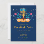 Menorah Hanukkah Party 招待状 (正面)