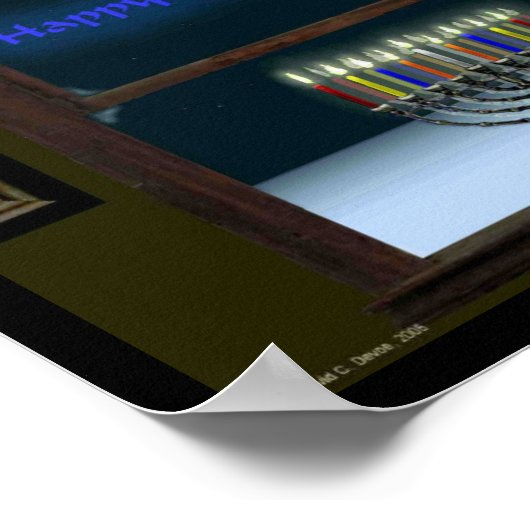 Menorah In The Window ポスター (角)