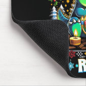 Menorasaurus Rex Dino Trex Ugly Christmas Sweater  マウスパッド (コーナー)