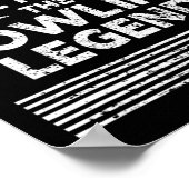 Mensおもしろいボーリングパパの男の神話 ポスター (角)