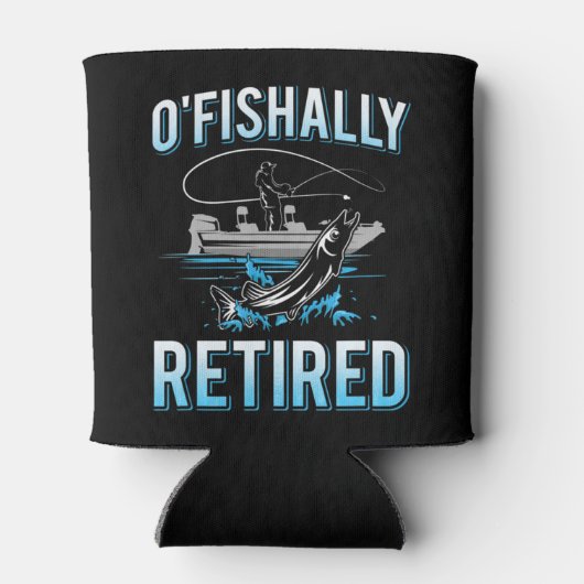 Mensおもしろい O'fishlyギフト退職したティーfor 退職した 缶クーラー (裏面)