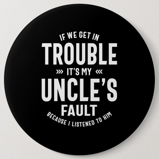 Mensそれは私の叔父のファウトの父のギフトである 缶バッジ (正面)