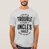 Mensそれは私の叔父のファウトの父のギフトである Tシャツ (正面)