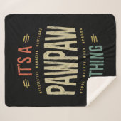 MensそれはPawPawの物おじいちゃん父のギフトである シェルパブランケット (正面(横))