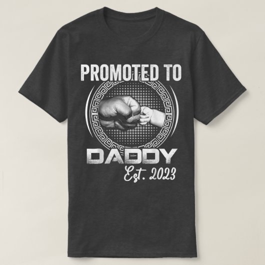 Mensは2023年の妊娠アンおもしろいに昇進 Tシャツ (デザイン正面)