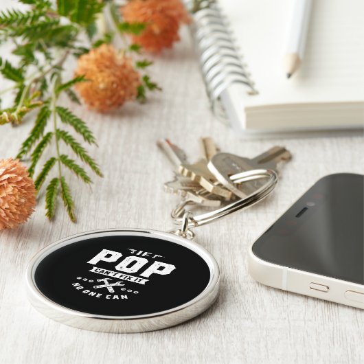 Mensもしはポップ・アートのそれを修正できない誰もDを贈ることができ父のない キーホルダー (側面)