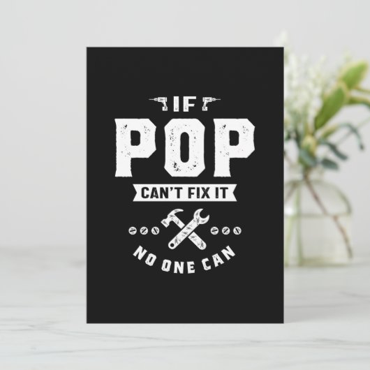 Mensもしはポップ・アートのそれを修正できない誰もDを贈ることができ父のない サンキューカード (スタンド正面)