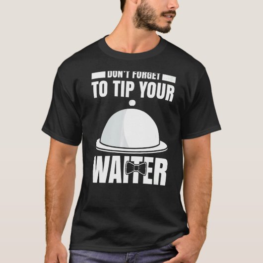 Mensウェイターウエートレスサーバーの仕事でガストロノミー11 Tシャツ (正面)