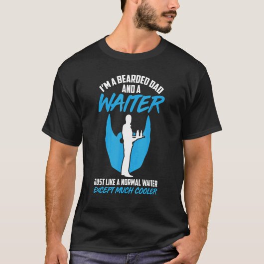 Mensウェイターウエートレスサーバーの仕事でガストロノミー2 Tシャツ (正面)