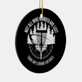 Mensディスクゴルフは、さまよい人ばかりではない失った セラミックオーナメント (右)