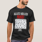 MensデバッグBug Coding Computer Programmer Info Tシャツ (正面)