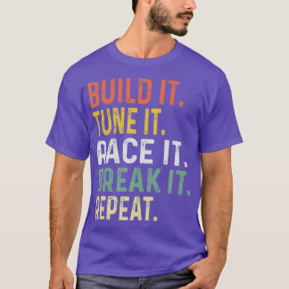 Mensドラッグレーシングギフトそれを構築それを調整するレース Tシャツ