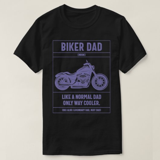 Mensバイクもしくは自転車に乗る人パパ通常のパパのみの方法Mクール Tシャツ (デザイン正面)