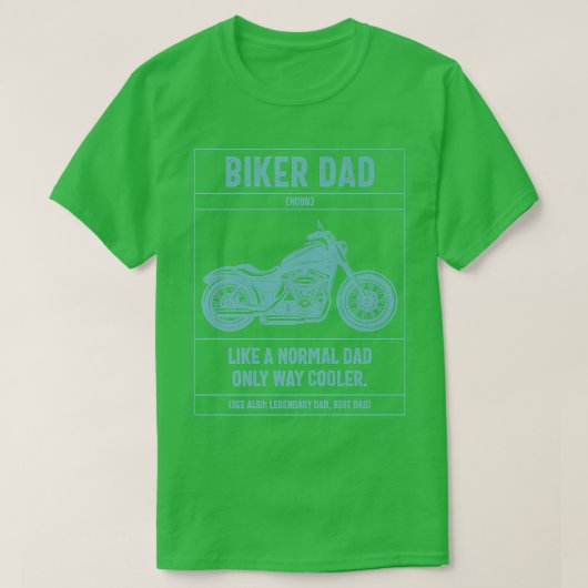Mensバイクもしくは自転車に乗る人パパ通常のパパのみの方法Mクール Tシャツ (デザイン正面)