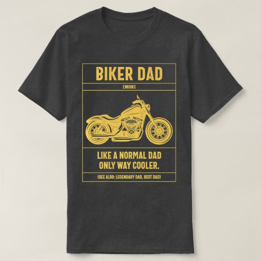 Mensバイクもしくは自転車に乗る人パパ通常のパパのみの方法Mクール Tシャツ (デザイン正面)