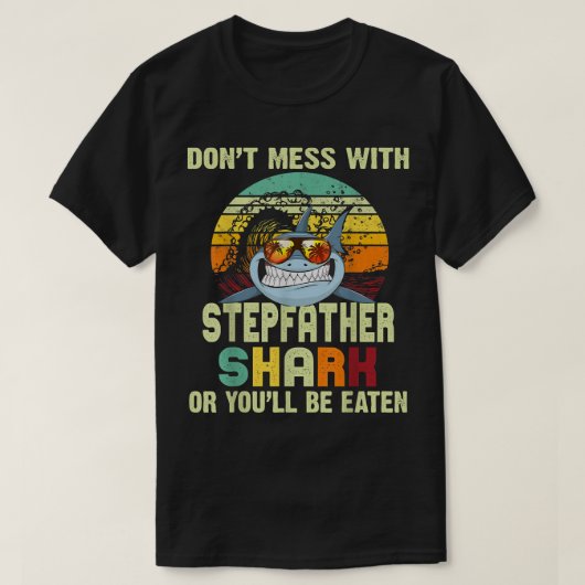 Mensパパギフト娘からStepfaと混乱しない Tシャツ (デザイン正面)
